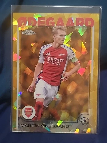 Martin Odegaard 2023 Panini Chrome UEFA Club Comp Sapphire Edition /50