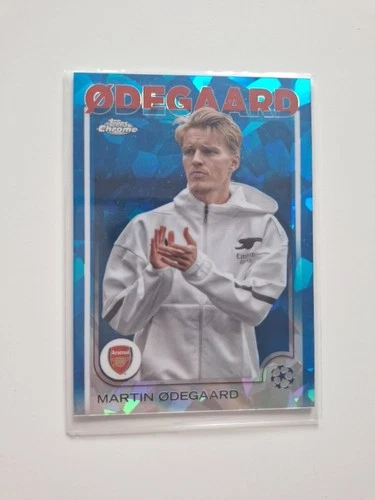 Martin Odegaard 2024 Topps Chrome UEFA Club Competitions Sapphire Edition