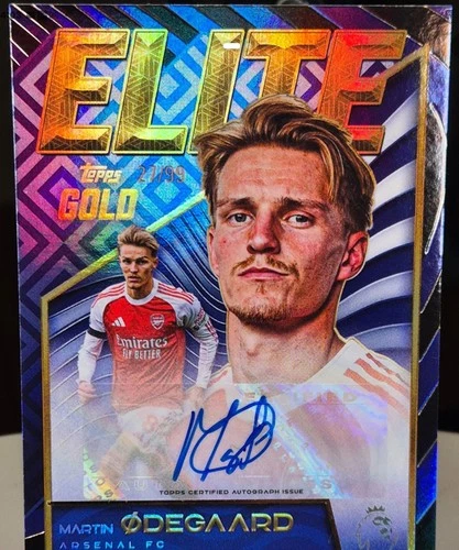 Martin Odegaard 2021 Topps Elite Gold /99