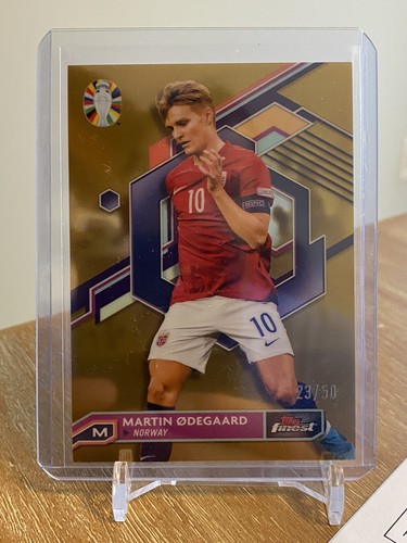 Martin Odegaard 2023 Topps Finest Gold /50