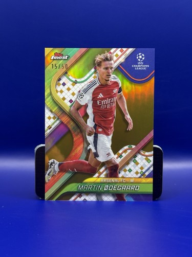 Martin Odegaard 2024 Topps Finest Gold Refractor