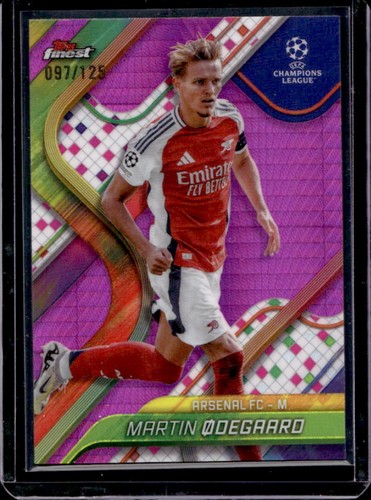 Martin Odegaard 2024 Topps Finest Pink Prism Refractor /125
