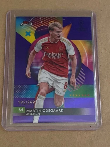Martin Odegaard 2023 Topps Finest Purple Shimmer /299