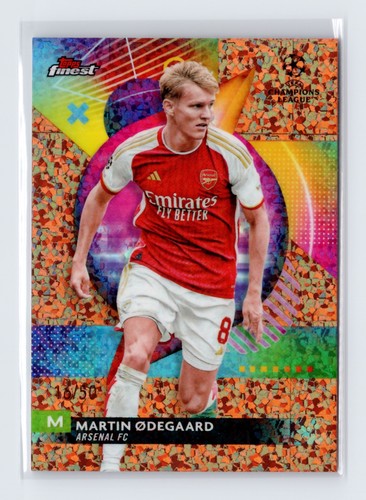 Martin Odegaard 2023 Topps Finest Rose Gold Diamond /50