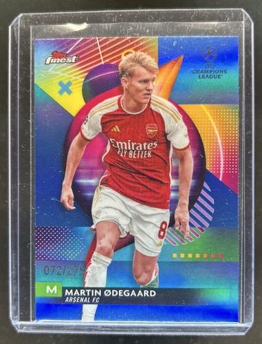 Martin Odegaard 2023 Topps Finest Sky Blue /275