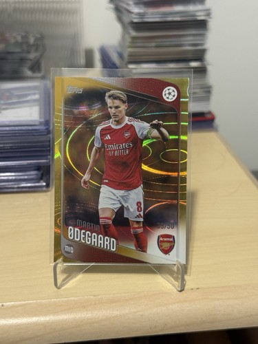 Martin Odegaard 2025 Topps Flagship Gold /50
