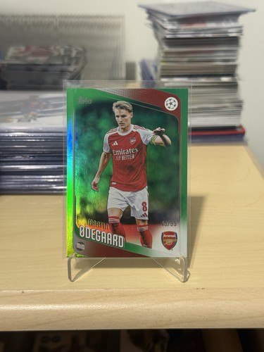 Martin Odegaard 2025 Topps Flagship Green /99