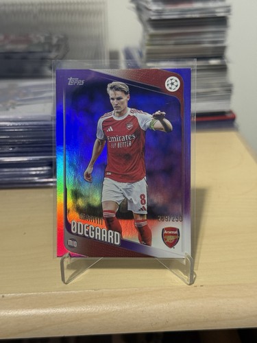 Martin Odegaard 2025 Topps Flagship Purple /250