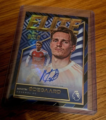 Martin Odegaard 2025 Topps Gold Elite Gold /99
