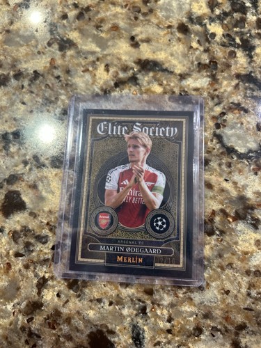 Martin Odegaard 2024 Topps Merlin Chrome Black /10