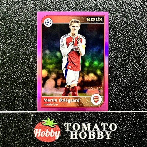 Martin Odegaard 2024 Topps Merlin Chrome UEFA Pink Refractor /199