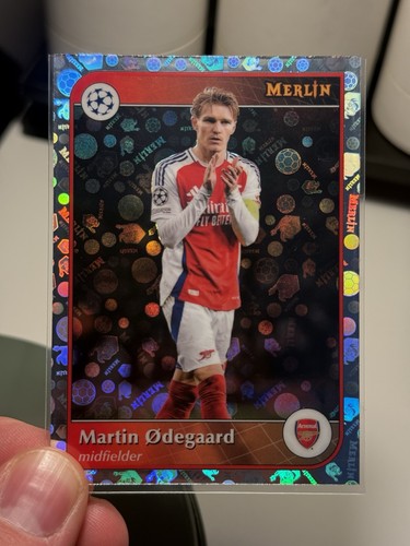 Martin Odegaard 2024 Topps Merlin Chrome Vintage Merlin Refractor