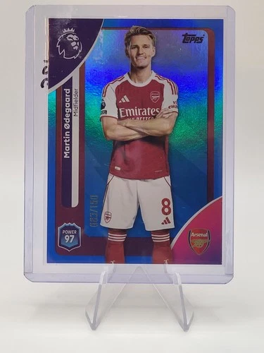 Martin Odegaard 2026 Topps Premier League Blue Refractor /150