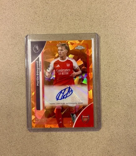 Martin Odegaard 2025 Topps Premier League Sapphire Orange /25