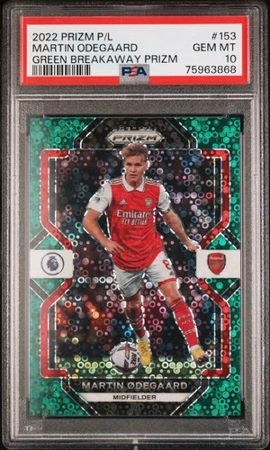 Martin Odegaard 2022 Panini Prizm Green Breakaway /5