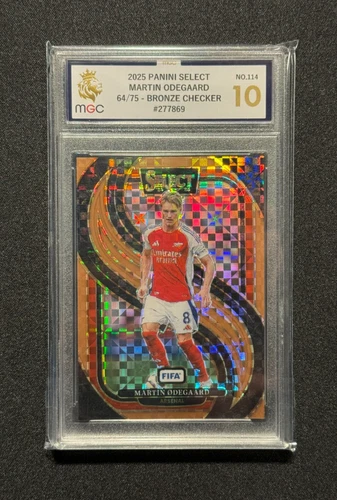Martin Odegaard 2025 Panini Select Checker /75