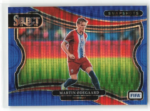 Martin Odegaard 2024 Panini Select FIFA Blue Pulsar Prizm #24