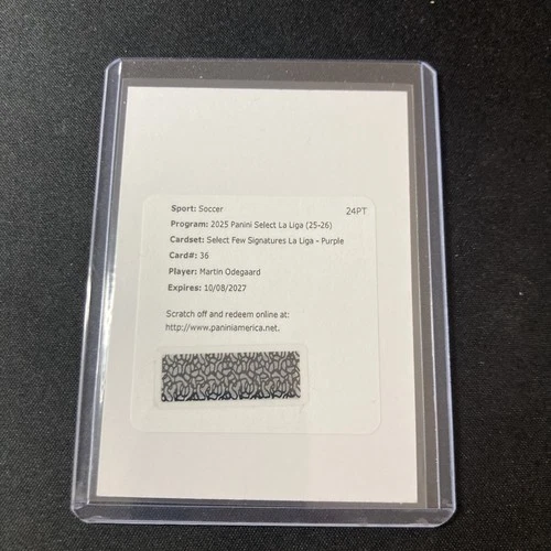 Martin Odegaard 2025 Panini Select Purple /5