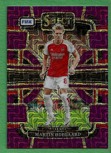 Martin Odegaard 2023 Panini Select Purple Mojo Prizm