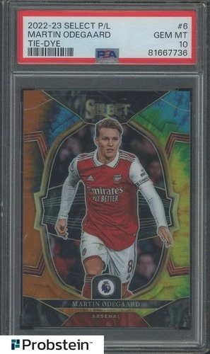 Martin Odegaard 2022 Panini Select Tie-Dye Prizm /49