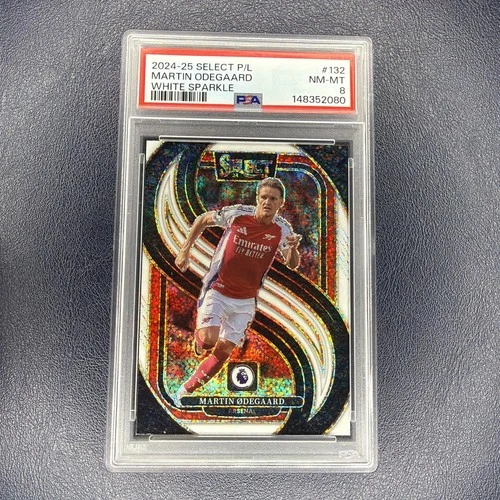 Martin Odegaard 2024 Panini Select White Sparkle