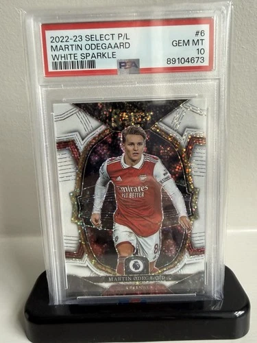 Martin Odegaard 2023 Panini Select White Sparkle