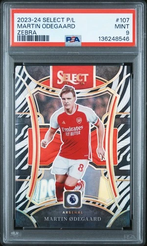 Martin Odegaard 2023 Panini Select Zebra 2/25