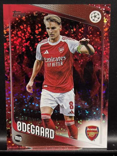 Martin Odegaard 2025 Topps UEFA Club Competitions Red Foil /5