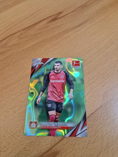 Martin Terrier 2024 Topps Bundesliga Chrome Neon Green Lava /250