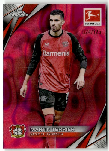 Martin Terrier 2025 Topps Chrome Bundesliga Pink Refractor /125
