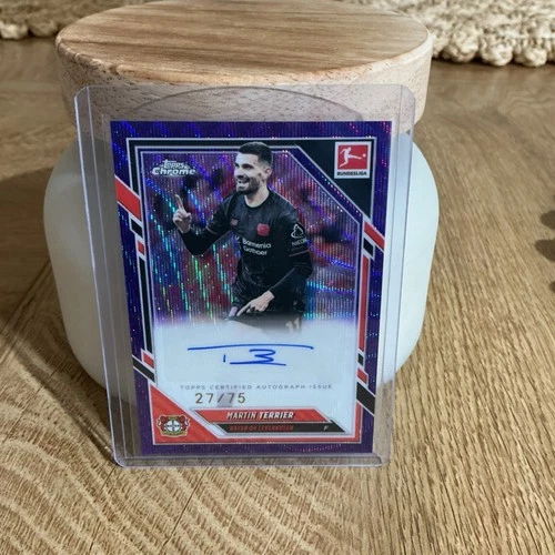 Martin Terrier 2025 Topps Chrome Bundesliga Purple Refractor /75