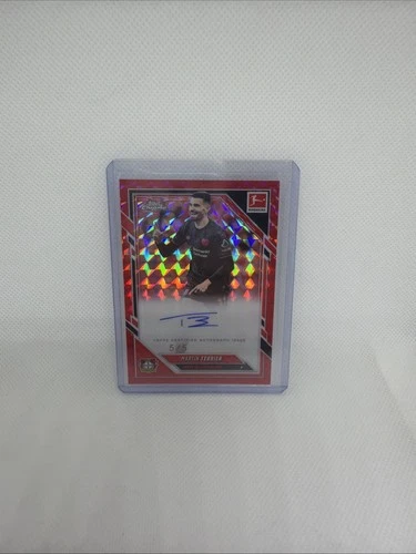 Martin Terrier 2025 Topps Chrome Bundesliga Red Geo Refractor /5
