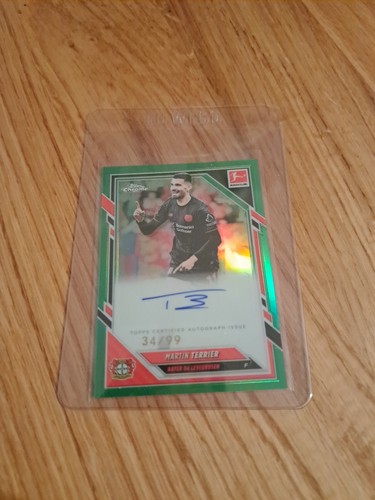 Martin Terrier 2025 Topps Chrome Bundesliga True Green /99