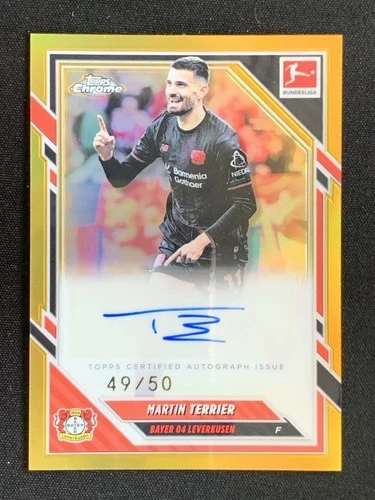 Martin Terrier 2026 Topps Chrome Gold Refractor /50