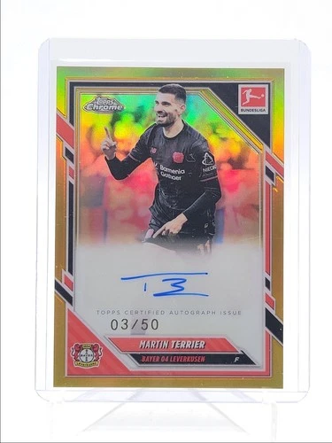 Martin Terrier 2025 Topps Chrome Gold Refractor /50