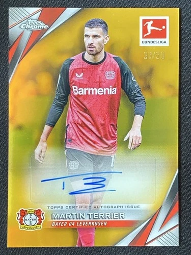 Martin Terrier 2024 Topps Chrome Gold Refractor /50