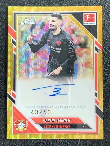 Martin Terrier 2026 Topps Chrome Gold Wave /50