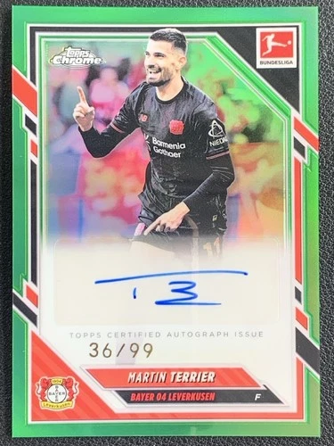Martin Terrier 2026 Topps Chrome Green Refractor /99