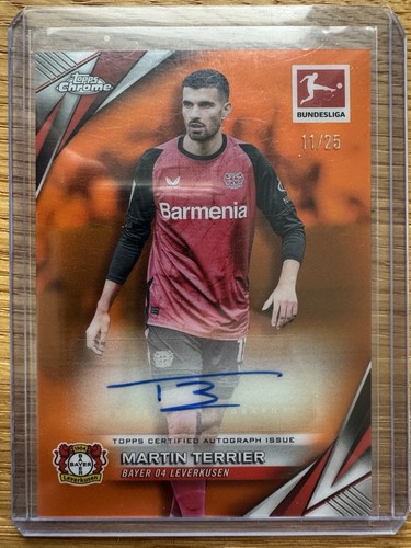 Martin Terrier 2024 Topps Chrome Orange Refractor /25