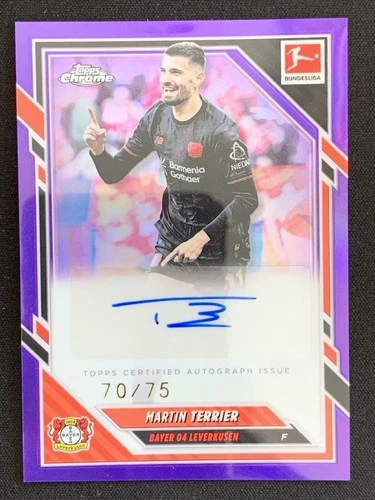 Martin Terrier 2026 Topps Chrome Purple Refractor /75