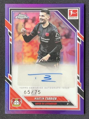 Martin Terrier 2026 Topps Chrome Viola Rifrattore /75