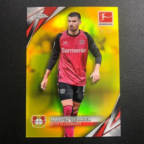 Martin Terrier 2024 Topps Chrome Yellow Refractor /75