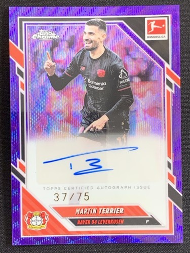 Martin Terrier 2026 Topps Cromo Bundesliga Onda Púrpura /75