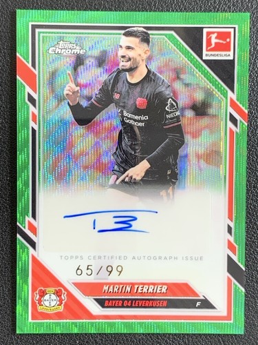 Martin Terrier 2025 Topps Cromo Bundesliga Onda Verde /99