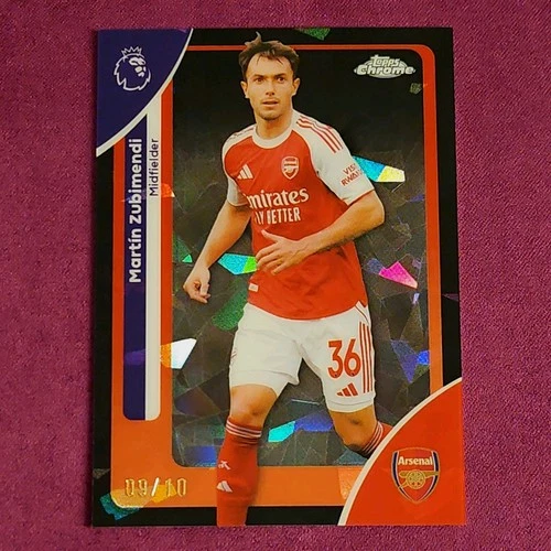 Martin Zubimendi 2026 Topps Chrome Black Sapphire /10