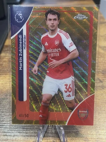 Martin Zubimendi 2026 Topps Chrome Gold /50