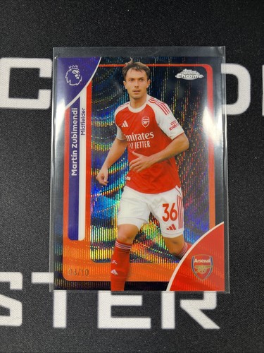 Martin Zubimendi 2026 Topps Chrome Premier League Black Wave /10