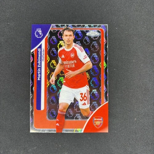 Martin Zubimendi 2025 Topps Chrome Premier League Logofractor