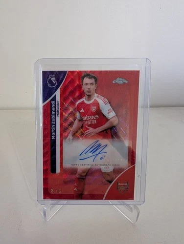 Martin Zubimendi 2026 Topps Chrome Red Wave /5
