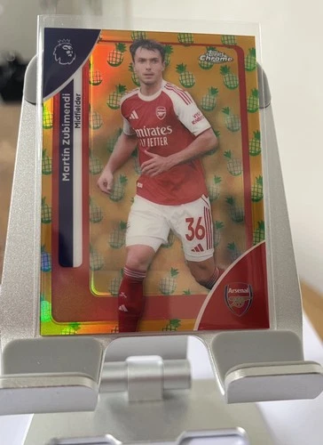 Martin Zubimendi 2026 Topps Premier League Chrome Pineapple Blast